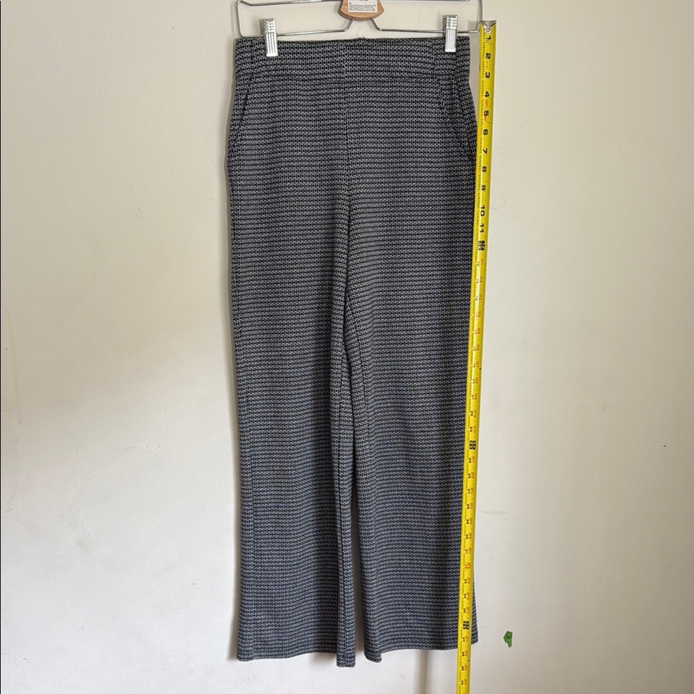 Jules & Leopold Black and White High Waisted Stretchy Patterned Pants
